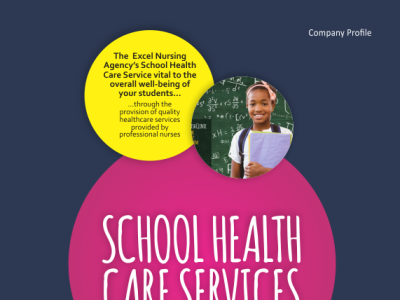 Company Profile for School Health Care Services branding company profile design vector