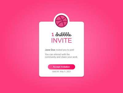 Dribble invite app branding dailyuichallenge design logo ui