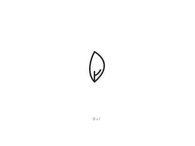 Dr monogram logo design branding design leaf leaf logo letter logo logo logo concept logo design monogram logo symbol