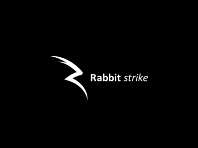 Rabbit Strike logo design r logo rabbit logo speed logo strike logo symbol