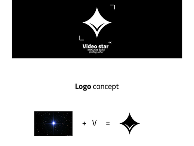 video star photographer logo