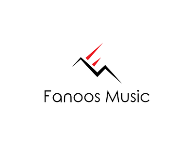 Music Logo F and M branding design fm logo letter logo logo logo design logo design branding logo design concept monogram logo music logo red sharp symbol