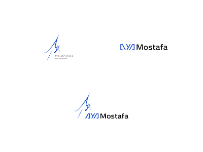 AYA Mostafa web developer logo design branding combination mark design logo logo concept logo design programmer web developer wordmark
