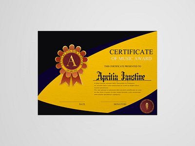 CERTIFICATE DESIGN 2 branding design design art designer freelance designer graphicdesign procreate product design vector