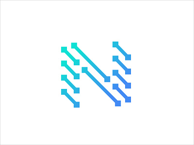 N Tech-mark alphabate branding design icon initial letter logo logo for sale logos minimal n sales system tech technology