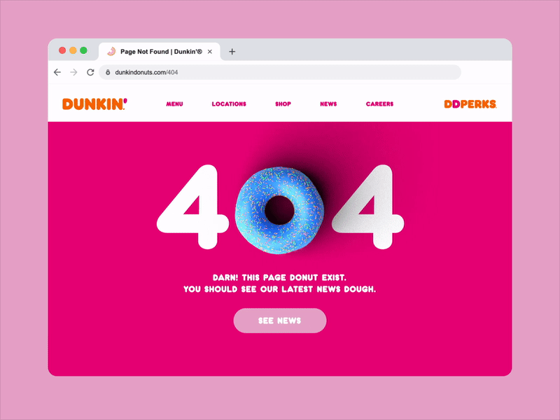 🍩Nuts! 3d 3d animation 3d render 404 404 error 404 error page 404 page animation blender3d donut donuts doughnut doughnuts dunkin dunkin donuts dunkindonuts illustration page not found render webdesign