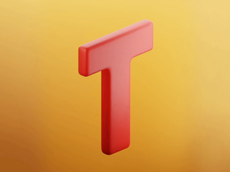 T is for Thicc 36 days of type 36days 36daysoftype 36daysoftype07 3d animation 3drender animation blender blender3d body positivity cloth simulation letter lettering loop t thicc type typography
