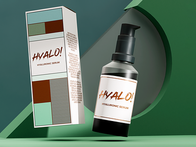 Hyalo! blender3d branding branding design cosmetic cosmetics graphic design hyalo hyaloronic logo packaging packaging design product design render