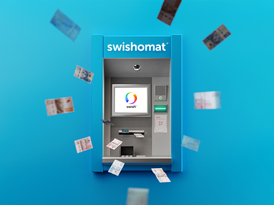💰Swishomat 3drender atm bankomat blender blender3d cash money sweden swedish swish swishomat