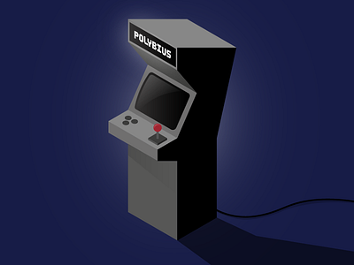 🕹Polybius arcade arcade hall arcade machine art graphic design illustration isometric joystick polybius retro urban legend