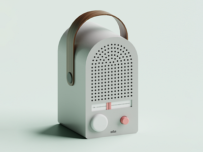 📻 Braun W30 FM-radio 3drendef b3d blender3d braun conceptdesign dieterrams digitalart gooddesign industrialdesign lessbutbetter orthographic productdesign render