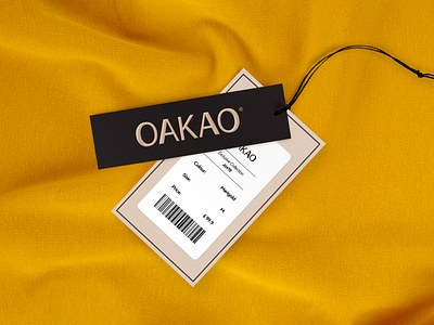 👜 OAKAO brand brand identity branding challenge dailylogochallenge fashion fashion brand logo logo challenge logo inspiration logochallenge logotyp logotype price tag typography wordmark