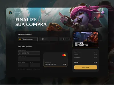 League of Legendes - Payment black daily 002 league of legends payment ui