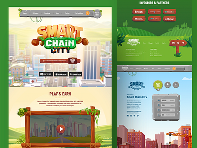 Smart Chain City - UI Project city design farm graphic design nft ui web design