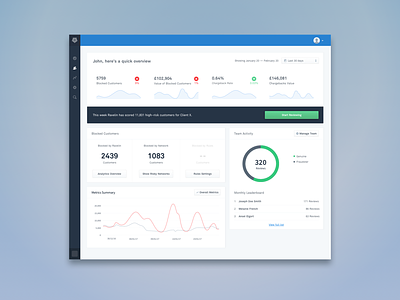 Client Home Dashboard