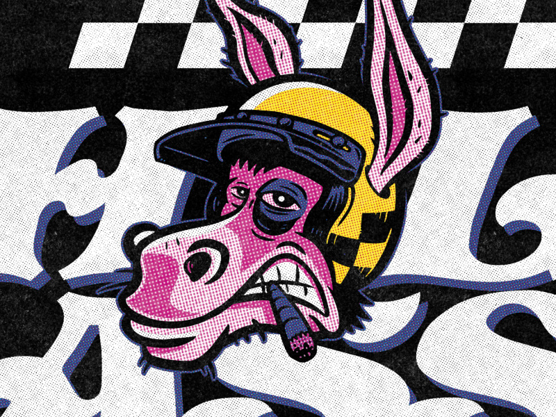 Half Ass Racing by Chris Handlos on Dribbble