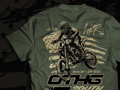 OTHG T-shirt america dirtbike graphic design illustration motocross screenprint t shirt