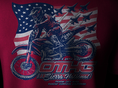 Over The Hill Gang - Sierra National 2022 branding design dirtbike drawing graphic design illustration logo motocross screenprint