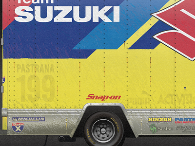 Box Truck graphic design illustration logo motocross realism vector vector drawing