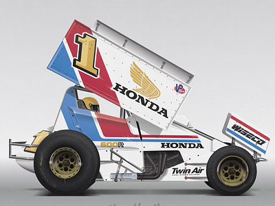 Retro Honda Sprint Car