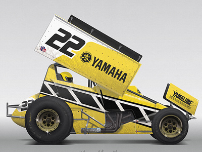 Chad Reed Retro Yamaha Sprint Car