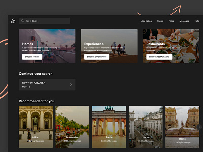 Airbnb Homepage