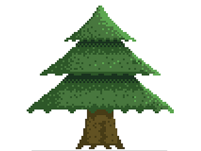 Tree art pixel tree