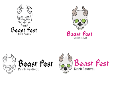 Beast Fest Logo design graphic design illustrator logo