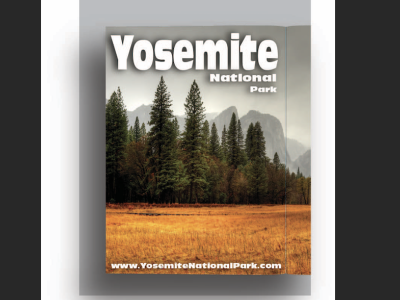 Yosemite National Park advertisement branding design graphic design photoshop