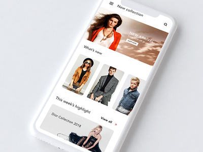 Fashion Mobile App Design Concept