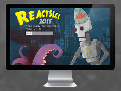 React Conference Teaser conference landing page react react.js reactjs ui ux web web design website