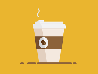 Coffee badge coffee coffee cup flat icon logo vector