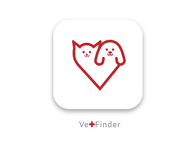 Vet Finder App Icons animal app cat dailyui dog flat icon ios minimal pet ux vet