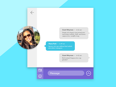 Direct Messaging chat dailyui direct messaging flat instant interface ios material minimal ui user experience white