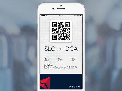 Boarding Pass airport apple boarding pass dailyui infographic interface ios iphone itinerary ui user experience watch