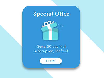 Special Offer badge dailyui download flat gift icon interface ios present special offer ui vector