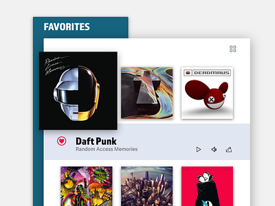 Favorites android app bookmark favorites interface ios material mobile music ui ux web