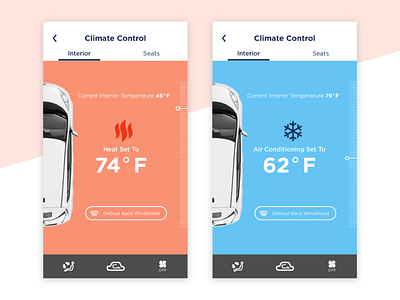 Smart Car Concept #2 android app auto car interface ios material mobile smart ui ux web