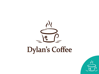 Dylan's Coffee Logo faizanscreativelab graphicdesign logo logo design logodesign logodesignchallenge logodesignersclub logodesigns minimal minimalism minimalist