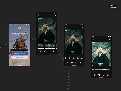 Photogr.am Photo Editing App app design ui ux