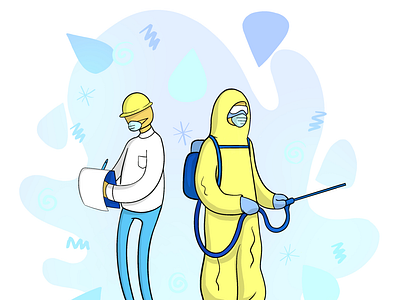 Illustration for Safety and Cleaning Website