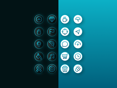 Icons blue branding design graphic design icons ui ui design ux ux design