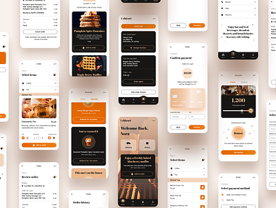 Chicori mobile app app app design branding card checkout creative delivery design food mobile modern orange order payment pickup ui ui design ux visual design