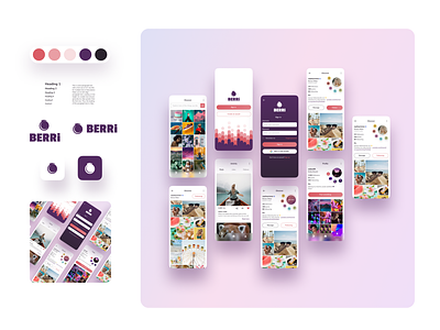 Berri | Social Media App Branding app brand branding design graphic design icon image logo mobile ui ui design ux ux design