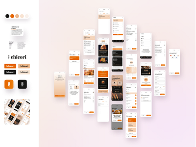 Chicori Mobile App Branding app branding design graphic design logo mobile ui ui design ux ux design