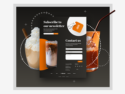 Chicori Marketing Website | Footer branding color design illustration marketing typography ui ui design ux web website