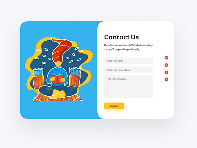 Contact form design graphic design illustration ui ui design