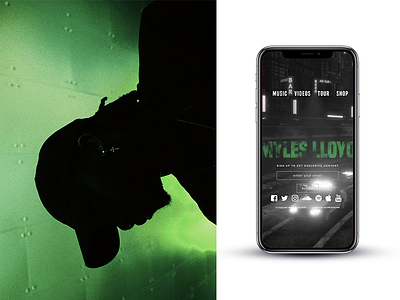 Myles Lloyd Website artist branding contemporary design modern music orlando portfolio ui ux website