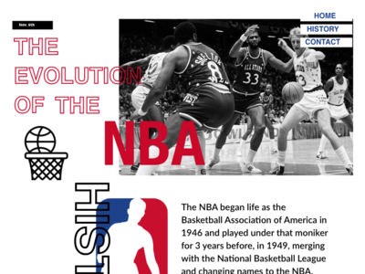 The Evolution Of The NBA | Responsive Design