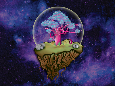 Jellyfish tree illustration art illustration vector